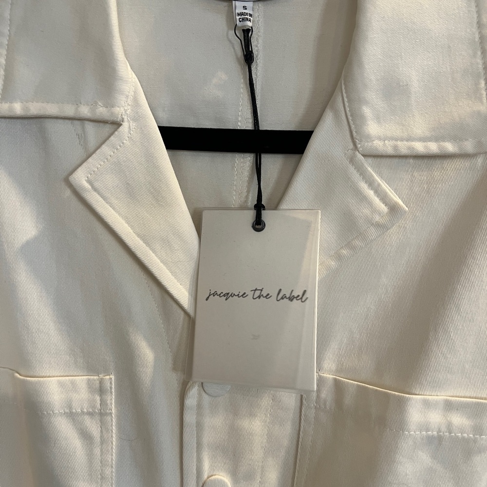 Jacqui E Cream Jumpsuit